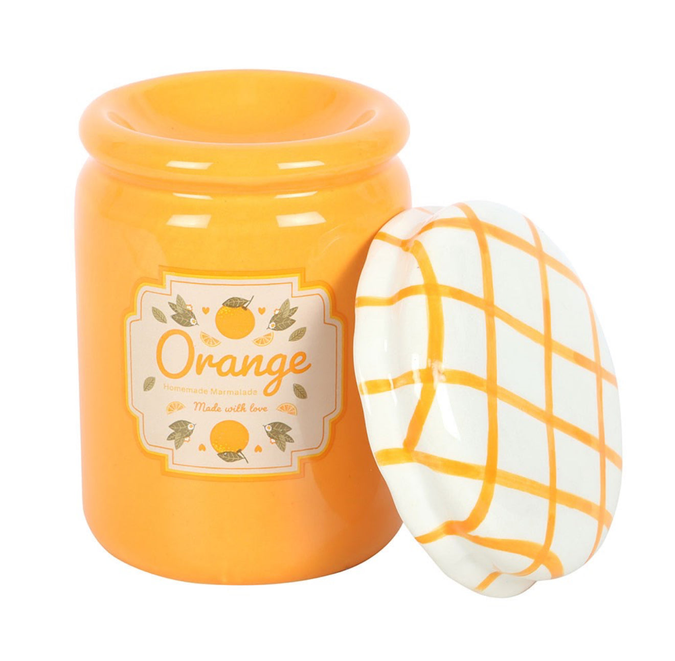 ORANGE MARMALADE JAR WAX WARMER