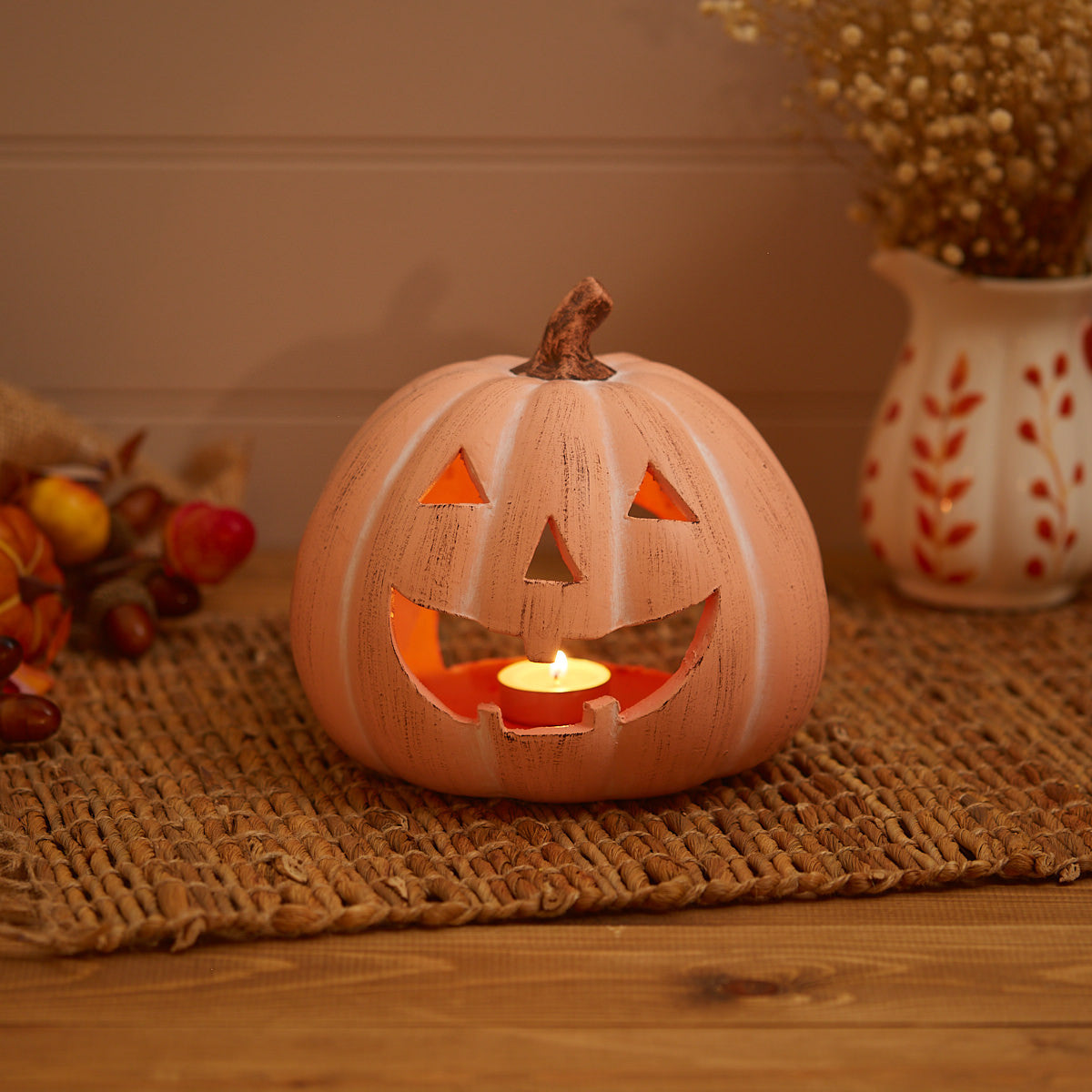 Spooky Pumpkin Tealight Holder